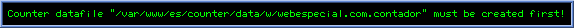Contador de Entradas de Webespecial.com